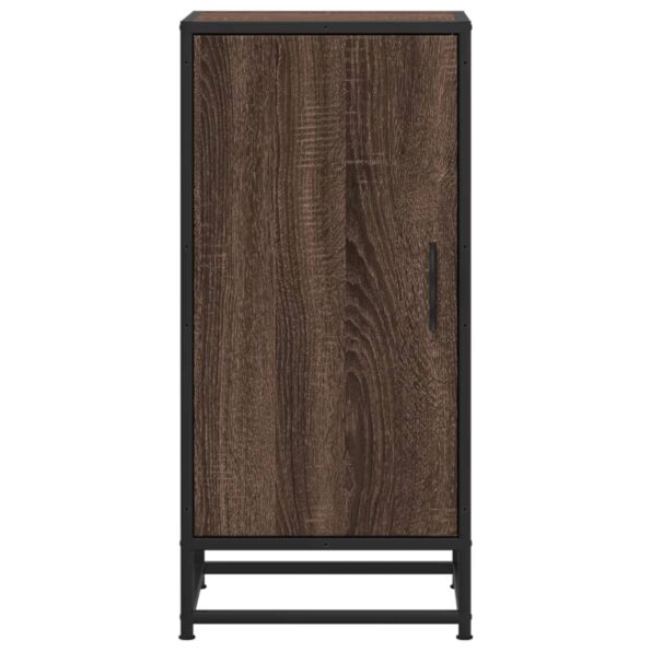 vidaXL Komoda hnedý dub 35,5x35x76 cm kompozitné drevo a kov – Obrázok 4