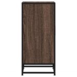 vidaXL Komoda hnedý dub 35,5x35x76 cm kompozitné drevo a kov – Obrázok 5
