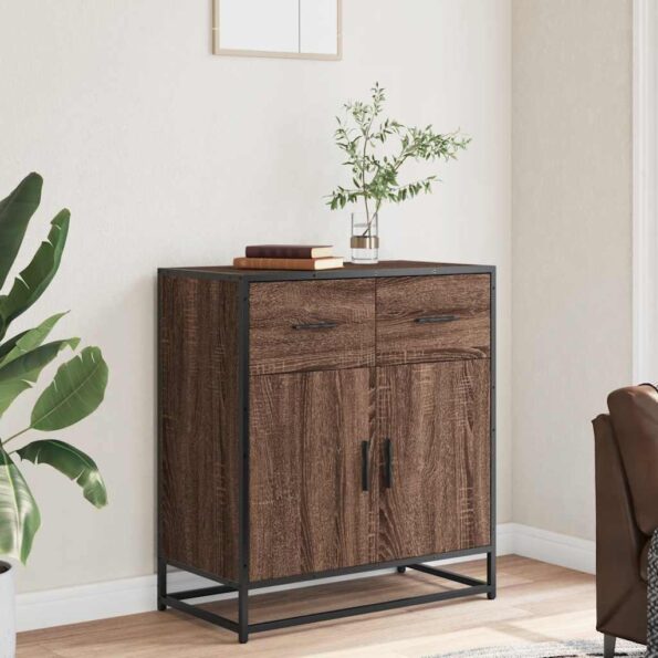 vidaXL Komoda hnedý dub 68x35x76 cm kompozitné drevo – Obrázok 3