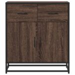 vidaXL Komoda hnedý dub 68x35x76 cm kompozitné drevo – Obrázok 4