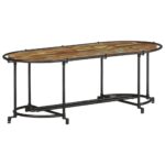 vidaXL Konferenčný stolík 110x55x40 cm, recyklovaný masív – Obrázok 3