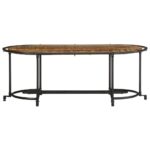 vidaXL Konferenčný stolík 110x55x40 cm, recyklovaný masív – Obrázok 4