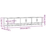 vidaXL TV skrinka dub sonoma 210x35x41 cm kompozitné drevo – Obrázok 10