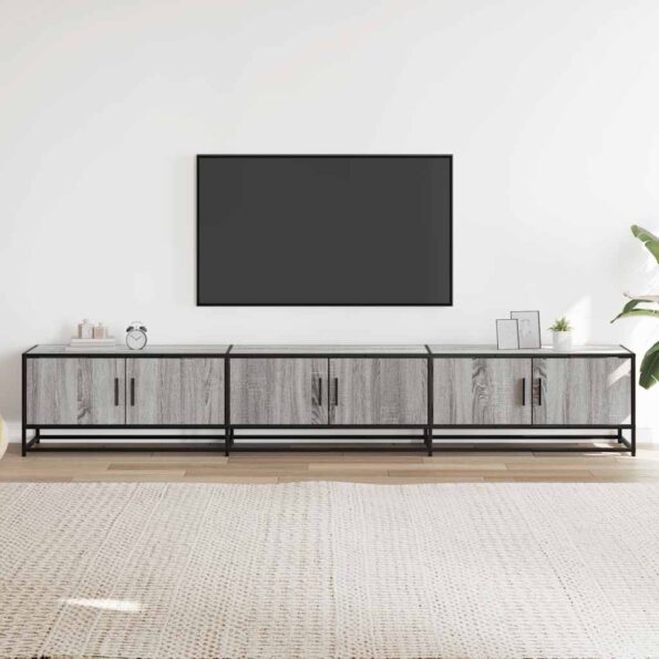 VXL8721102923043_g_en_hd_1.jpg vidaXL TV skrinka sivý dub sonoma 240x35x41 cm kompozitné drevo – Obrázok 3