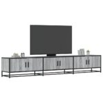 vidaXL TV skrinka sivý dub sonoma 240x35x41 cm kompozitné drevo