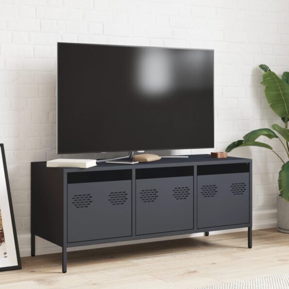 VXL8721102929854_g_en_hd_1.jpg vidaXL TV skrinka antracit 101,5x39x43,5 cm oceľ valcovaná za studena – Obrázok 3