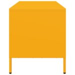 vidaXL TV skrinka horčicovožltá 101,5x39x43,5 cm oceľ – Obrázok 6
