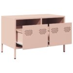 vidaXL TV skrinka ružová 68x39x43,5 cm oceľ valcovaná za studena – Obrázok 5