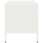 vidaXL TV skrinka biela 68x39x43,5 cm oceľ valcovaná za studena – Obrázok 6