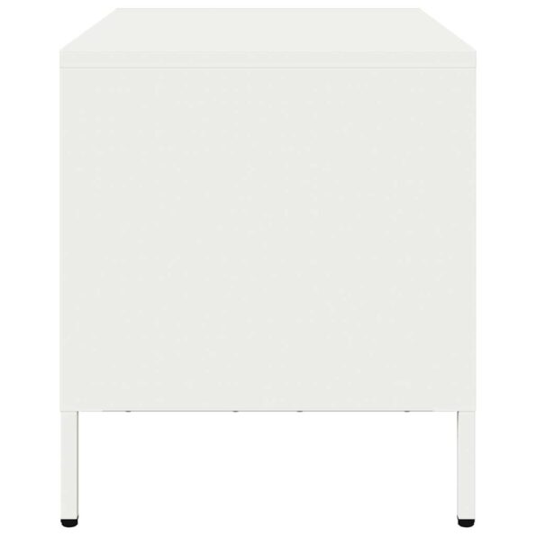 vidaXL TV skrinka biela 68x39x43,5 cm oceľ valcovaná za studena – Obrázok 6