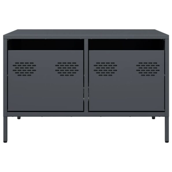vidaXL TV skrinka antracitová 68x50x43,5 cm oceľ valcovaná za studena – Obrázok 6