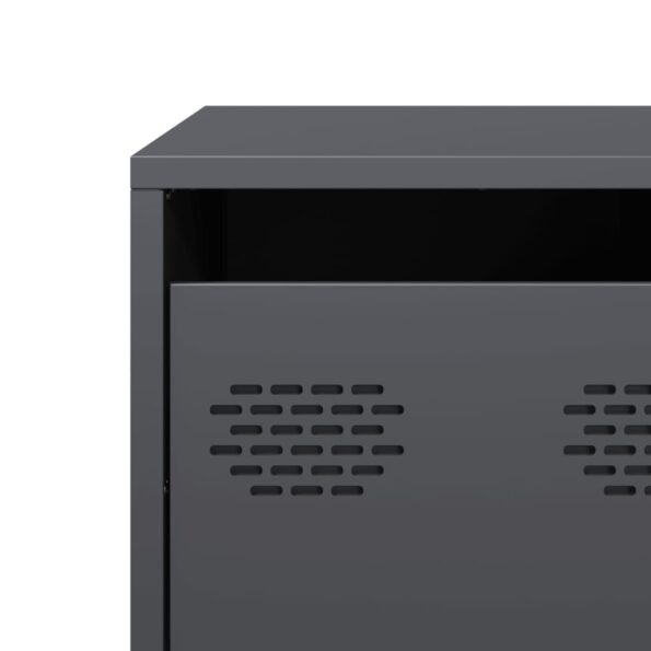 vidaXL TV skrinka antracitová 68x50x43,5 cm oceľ valcovaná za studena – Obrázok 11