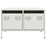 vidaXL TV skrinka biela 68x50x43,5 cm oceľ valcovaná za studena – Obrázok 6