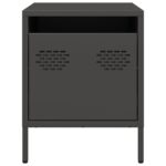 vidaXL Nočné stolíky 2 ks čierne 35x39x43,5 cm oceľ – Obrázok 5