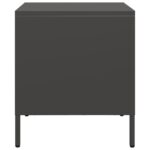 vidaXL Nočné stolíky 2 ks čierne 35x39x43,5 cm oceľ – Obrázok 7
