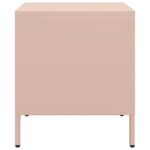 vidaXL Nočné stolíky 2 ks ružové 35x39x43,5 cm oceľ – Obrázok 7