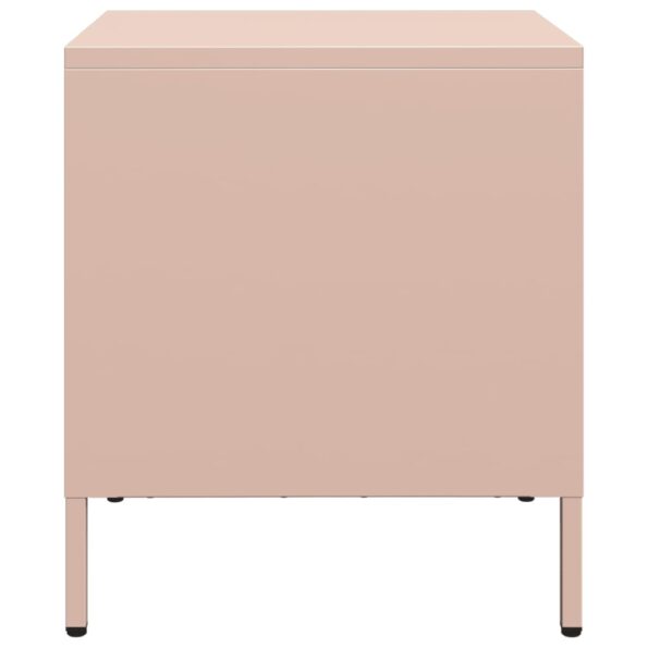 vidaXL Nočné stolíky 2 ks ružové 35x39x43,5 cm oceľ – Obrázok 7