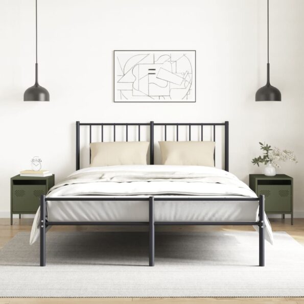 vidaXL Nočné stolíky 2 ks olivovozelené 35x39x43,5 cm oceľ – Obrázok 3