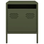 vidaXL Nočné stolíky 2 ks olivovozelené 35x39x43,5 cm oceľ – Obrázok 5