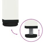 vidaXL Nočné stolíky 2 ks biele 35x39x43,5 cm oceľ – Obrázok 9