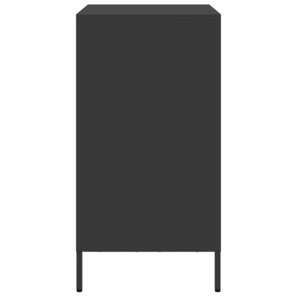 vidaXL Komoda čierna 68x39x73,5 cm oceľ valcovaná za studena – Obrázok 6