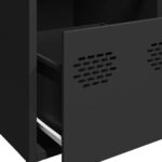 vidaXL Komoda čierna 68x39x73,5 cm oceľ valcovaná za studena – Obrázok 9