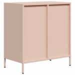 vidaXL Komoda ružová 68x39x73,5 cm oceľ valcovaná za studena – Obrázok 7