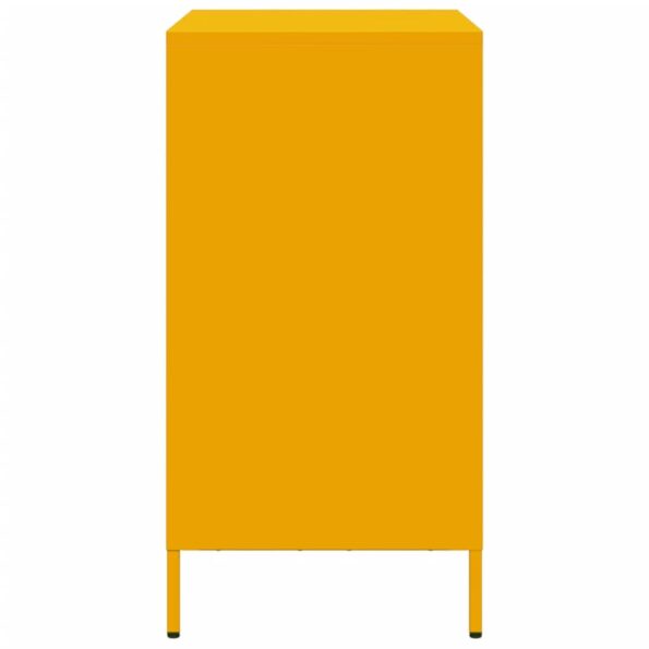 vidaXL Komoda horčicovožltá 68x39x73,5 cm oceľ valcovaná za studena – Obrázok 6
