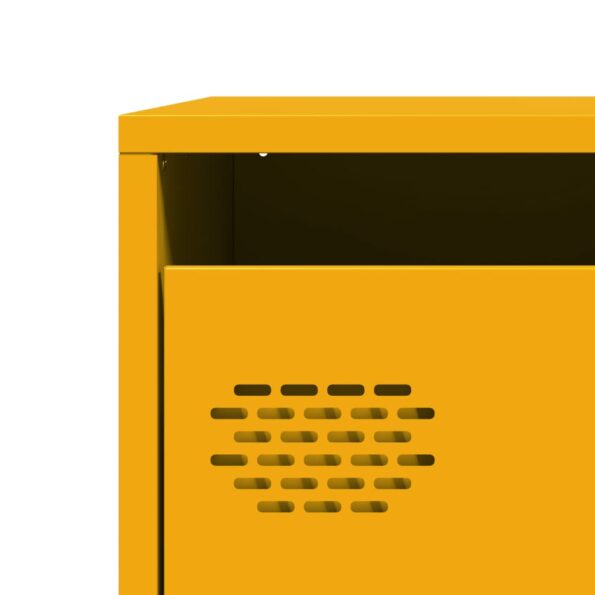 vidaXL Komoda horčicovožltá 68x39x73,5 cm oceľ valcovaná za studena – Obrázok 10