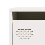 vidaXL Komoda biela 101,5x39x73,5 cm oceľ valcovaná za studena – Obrázok 10