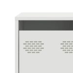 vidaXL TV skrinka biela 101,5x39x43,5 cm oceľ valcovaná za studena – Obrázok 10