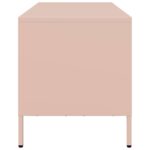 vidaXL TV skrinka ružová 68x39x43,5 cm oceľ valcovaná za studena – Obrázok 6