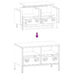 vidaXL TV skrinka olivovozelená 68x39x43,5cm oceľ valcovaná za studena – Obrázok 10