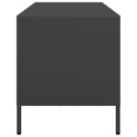vidaXL TV skrinka čierna 101,5x39x43,5 cm oceľ valcovaná za studena – Obrázok 6