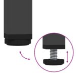 vidaXL TV skrinka čierna 101,5x39x43,5 cm oceľ valcovaná za studena – Obrázok 8