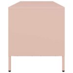 vidaXL TV skrinka ružová 135x39x43,5 cm oceľ valcovaná za studena – Obrázok 6