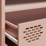 vidaXL TV skrinka ružová 202x39x43,5 cm oceľ valcovaná za studena – Obrázok 9