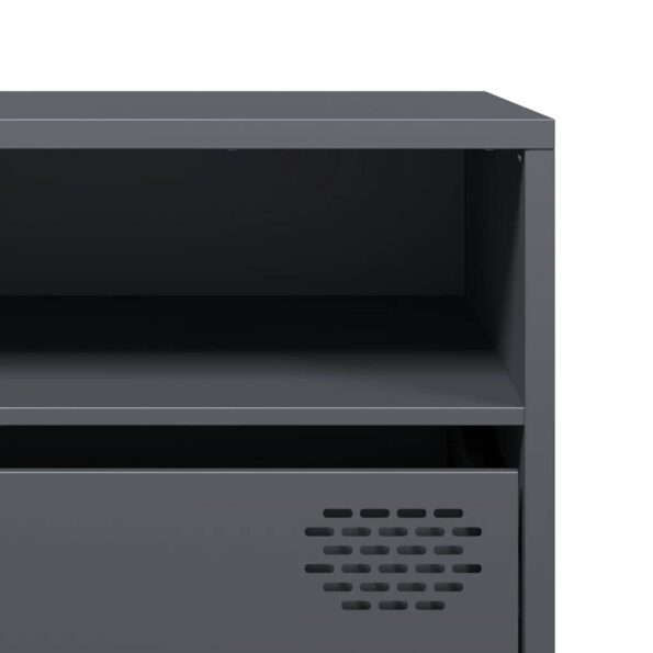 vidaXL TV skrinka antracit 202x39x43,5 cm oceľ valcovaná za studena – Obrázok 10