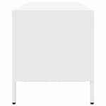 vidaXL TV skrinka biela 202x39x43,5 cm oceľ valcovaná za studena – Obrázok 6