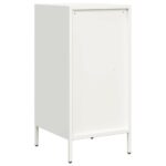 vidaXL Komoda biela 35x39x73,5 cm oceľ valcovaná za studena – Obrázok 7