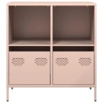 vidaXL Komoda ružová 68x39x73,5 cm oceľ valcovaná za studena – Obrázok 4