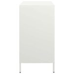 vidaXL Komoda biela 68x39x73,5 cm oceľ valcovaná za studena – Obrázok 6