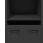 vidaXL Komoda čierna 101,5x39x73,5 cm oceľ valcovaná za studena – Obrázok 10