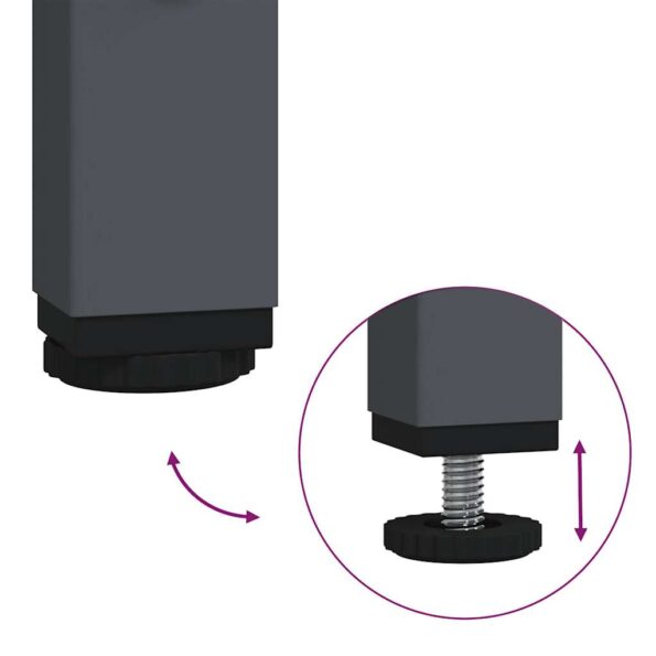 vidaXL Komoda antracitová 101,5x39x73,5 cm oceľ valcovaná za studena – Obrázok 8