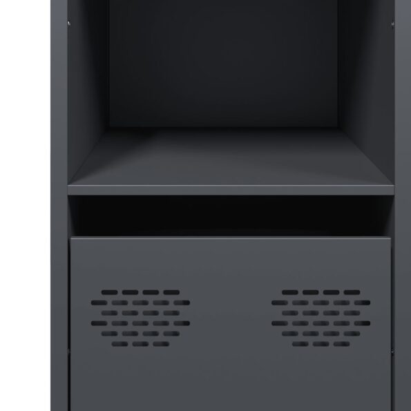 vidaXL Komoda antracitová 101,5x39x73,5 cm oceľ valcovaná za studena – Obrázok 10