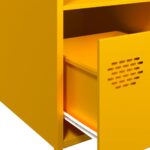 vidaXL Vysoká skrinka horčicovožltá 35x39x103,5 cm oceľ – Obrázok 9