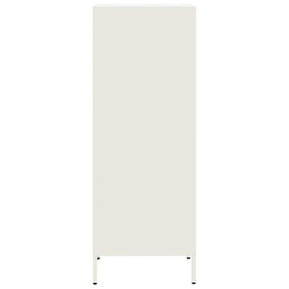vidaXL Vysoká skrinka biela 35x39x103,5 cm oceľ – Obrázok 6