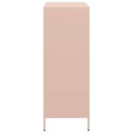 vidaXL Vysoká skrinka ružová 68x39x103,5 oceľ – Obrázok 6