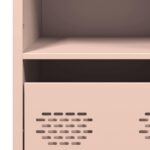 vidaXL Vysoká skrinka ružová 68x39x103,5 oceľ – Obrázok 10