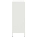 vidaXL Vysoká skrinka biela 68x39x103,5 cm oceľ – Obrázok 6
